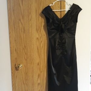 Satin pinup peekaboo dress